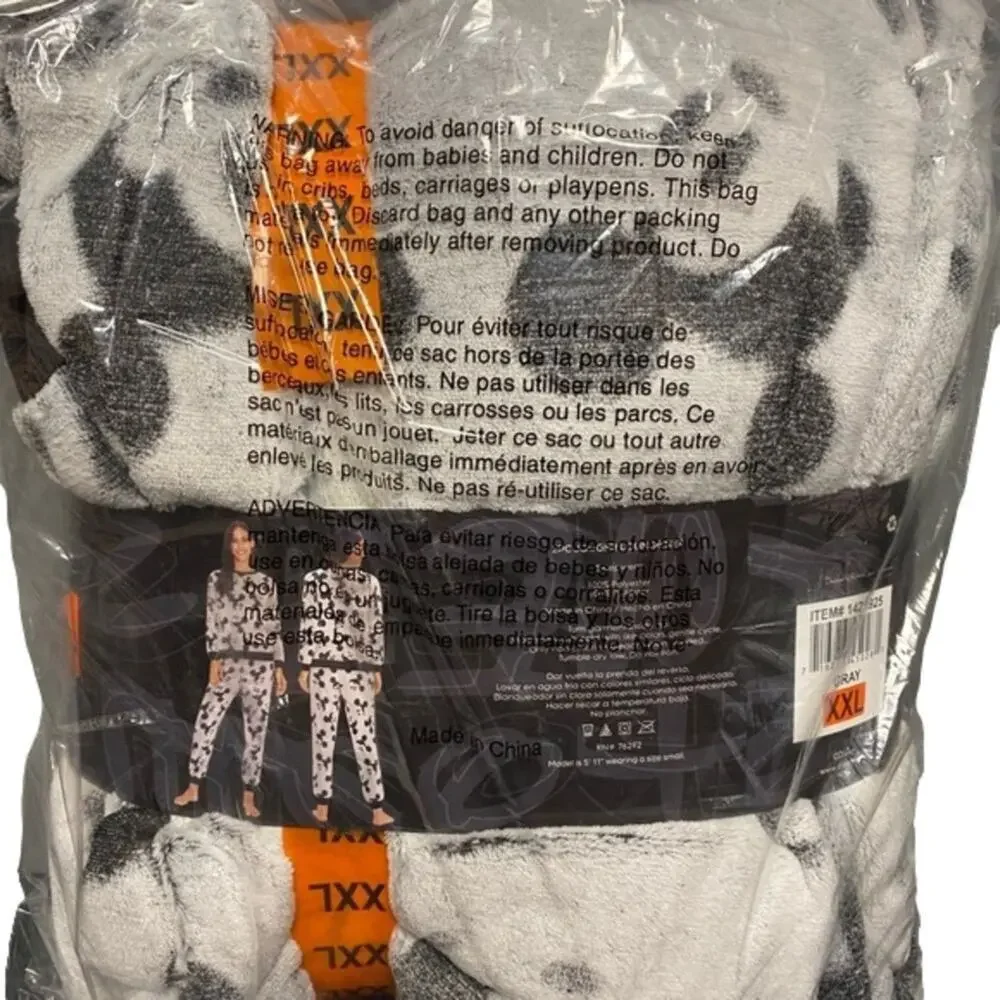 Disney Women's Pajama Set Gray Size XXL NWT - Picture 4 of 4